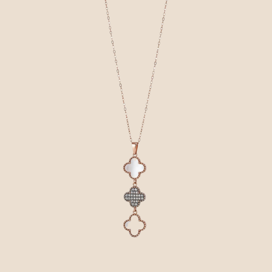 Rose Gold Clover Necklace