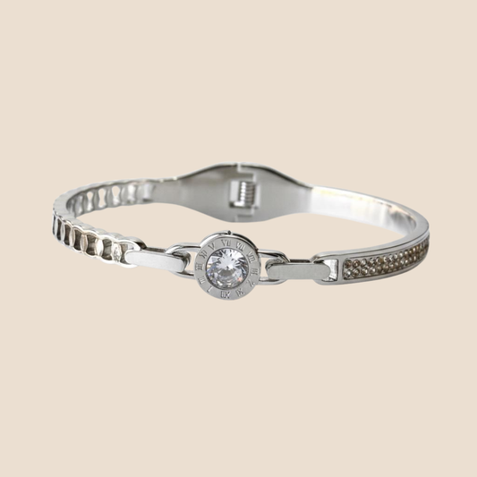 Luna Silver Crystal Bracelet