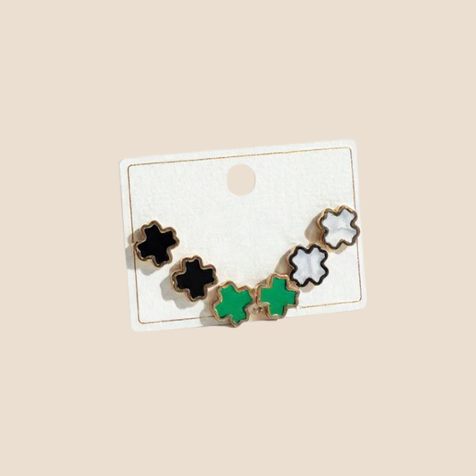 The Clover Trio Stud Set