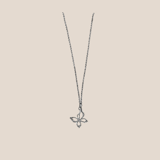Silver Grace Butterfly Necklace