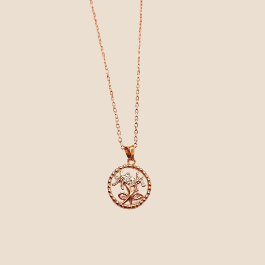 Rose Gold Tree of Life Necklace